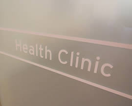 Health Clinic entrance